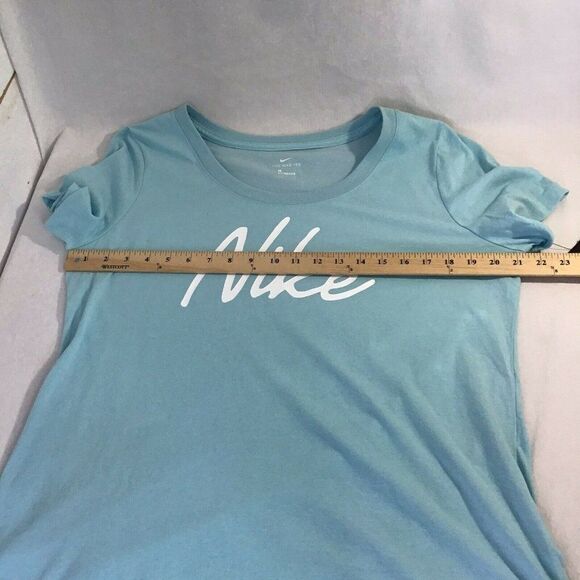 New Nike Dri Fit TShirt Short Sleeve Activewear CQ0258-434 Blue Women's Large - Picture 5 of 6